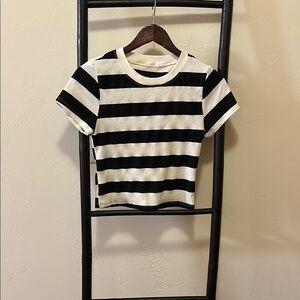 Black and White Striped T-Shirt